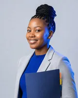 Portrait of Lesedi, the fictional persona of the Audience Engagement, an AI agent