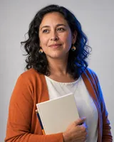 Portrait of Valentina, the fictional persona of the Customer Sentiment Analyst, an AI agent