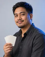 Portrait of Paolo, the fictional persona of the Dev Desk, an AI agent
