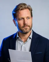 Portrait of Anders, the fictional persona of the NetSuite Expert, an AI agent