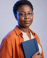 Portrait of Amara, the fictional persona of the Resourcing Manager, an AI agent