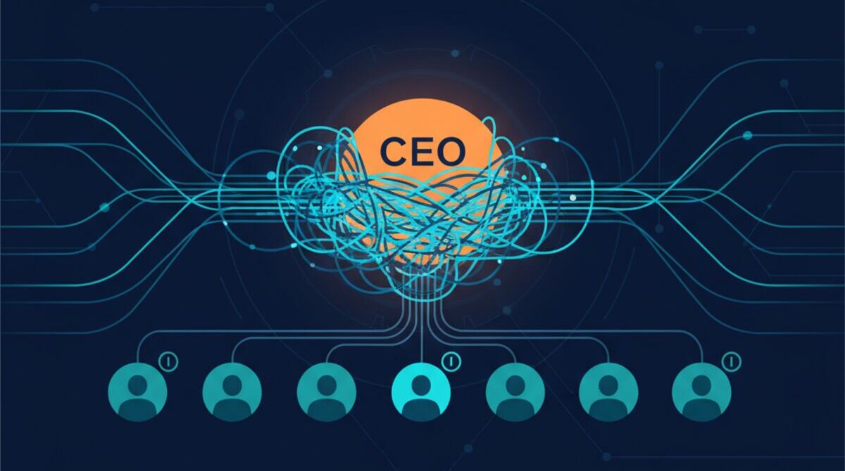 AI learning from business communications